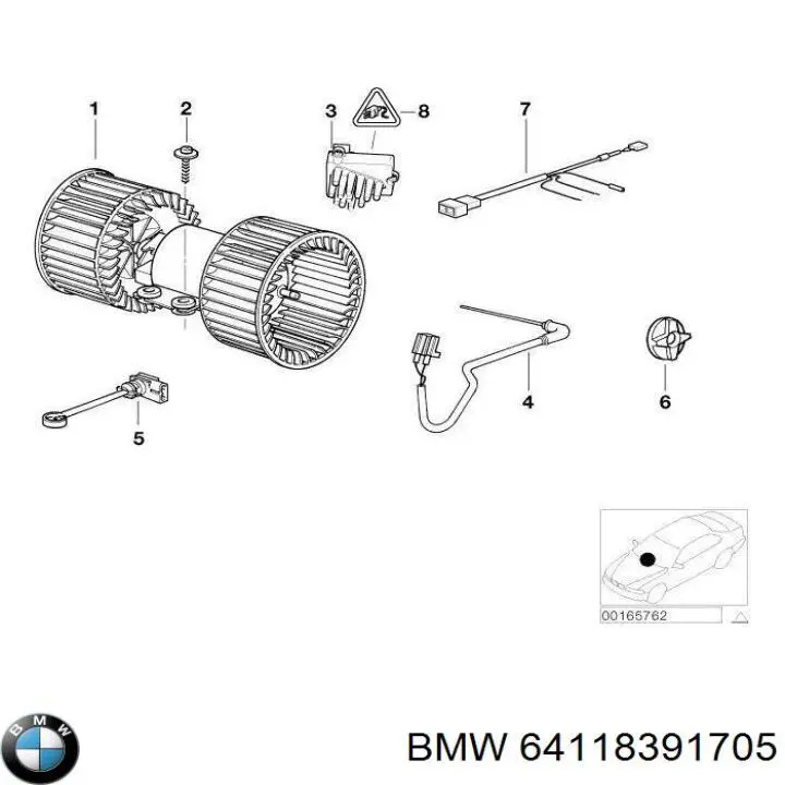 Купити 64118391705 BMW 