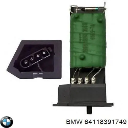 Резистор обігрівача BMW 64118391749 ціна, від 11.12 USD