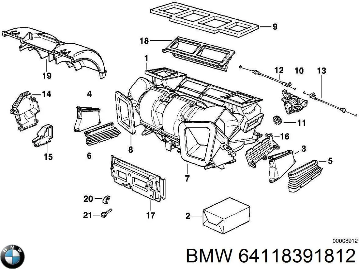 Купити 64118391812 BMW 