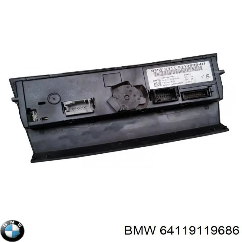 64119119686 BMW реостат/перемикач-регулятор режиму обігрівача салону