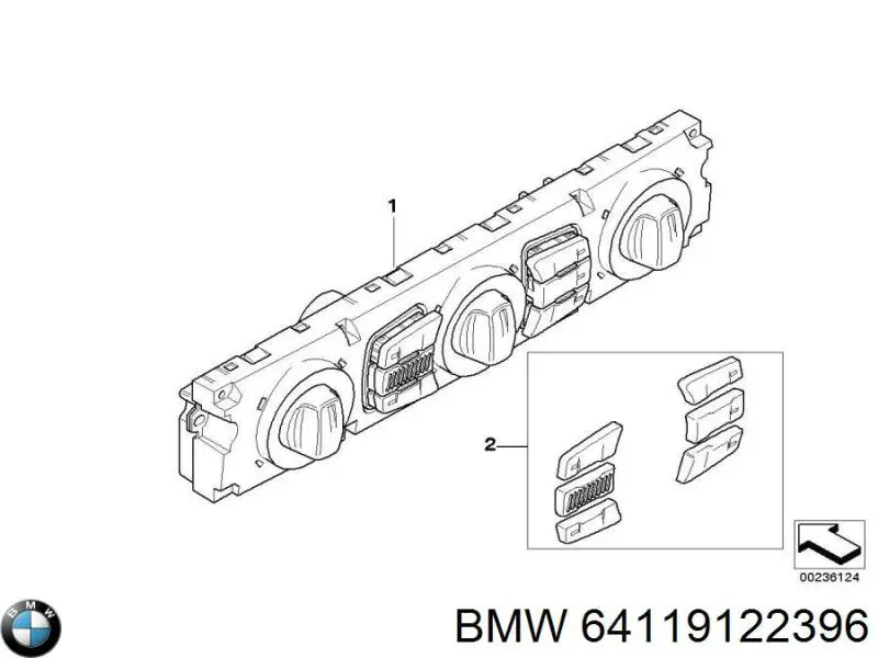 Купити 64119122396 BMW 
