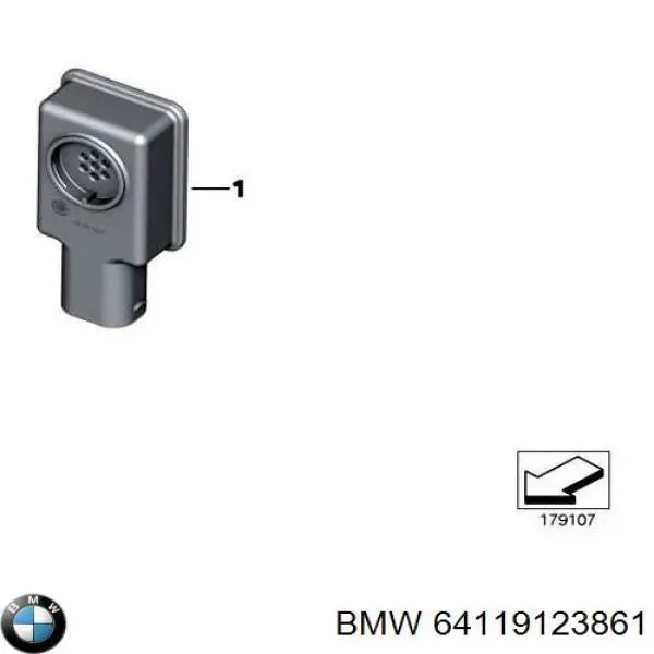 Датчик забруднення повітря 64119123861 BMW