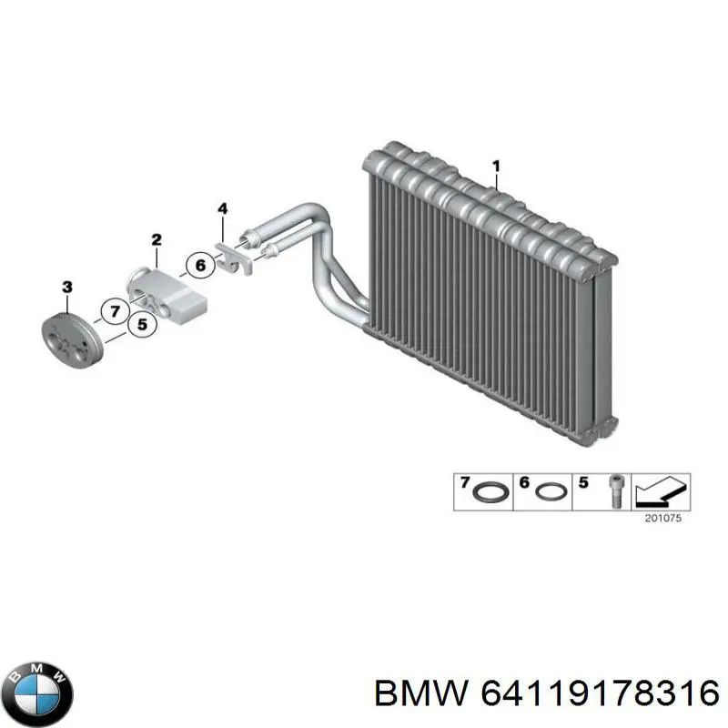 Купити 64119178316 BMW Клапан TRV, кондиціонера