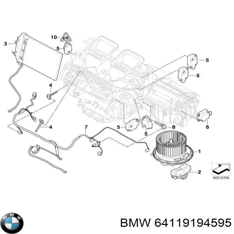 Радіатор опалювача салону на BMW 3  E91