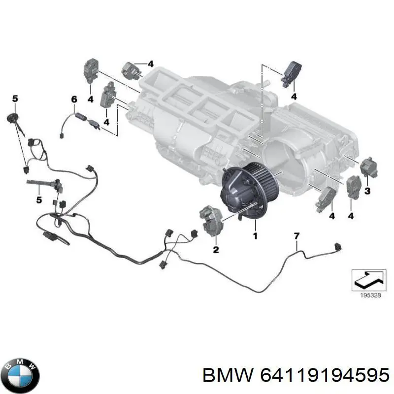 Радіатор пічки (обігрівача) BMW 3 універсал (E91) (2004 - 2012) ціна, від 17.74 USD