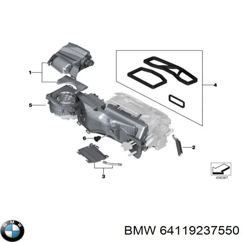 64119237550 BMW Піч в зборі