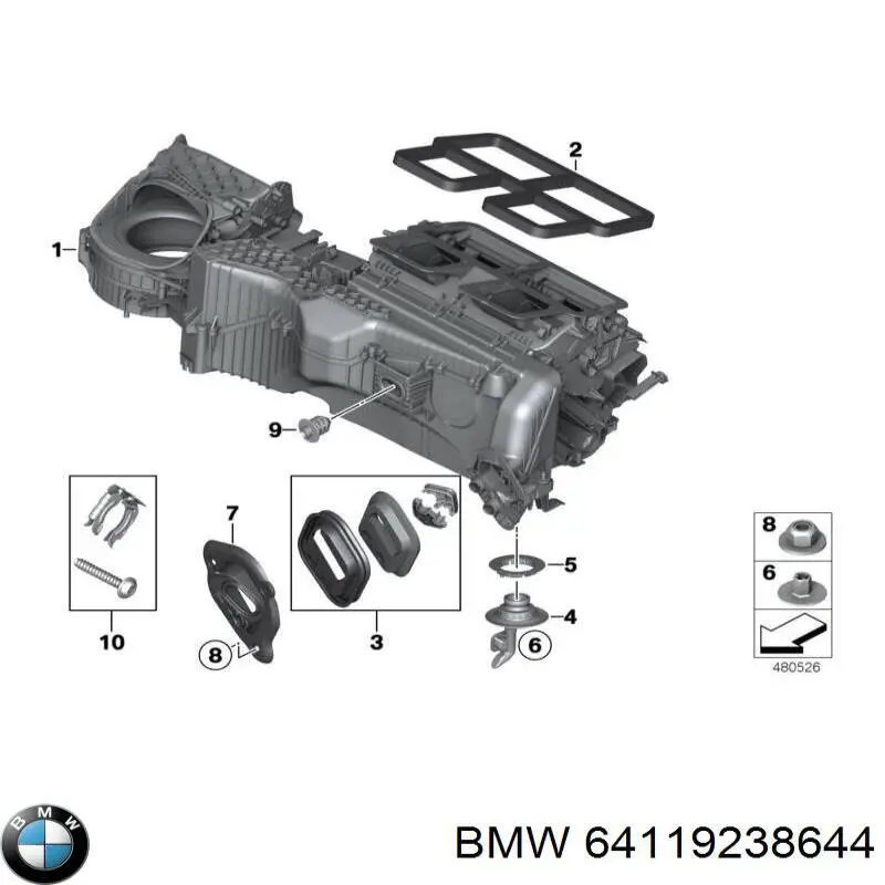 64119238644 BMW 