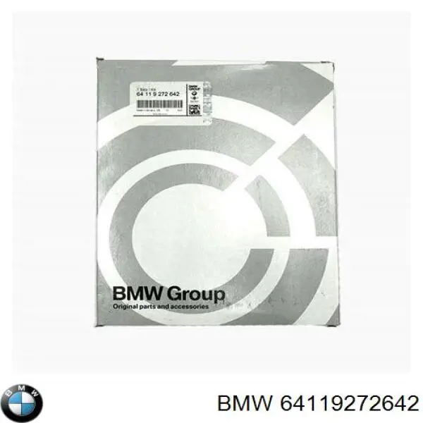 64119272642 BMW Внутрішньосалонний фільтр