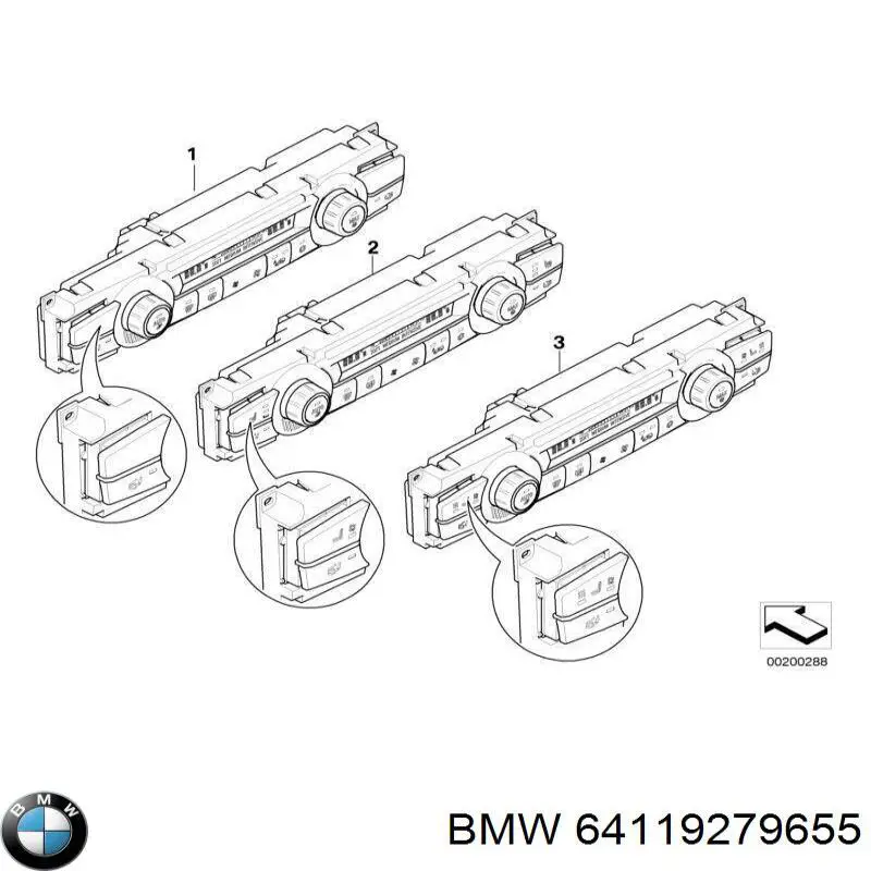 Купити 64119279655 BMW Блок управління пічкою