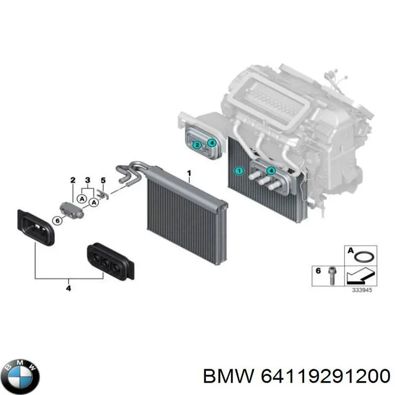 Клапан TRV, кондиціонера 64119291200 BMW