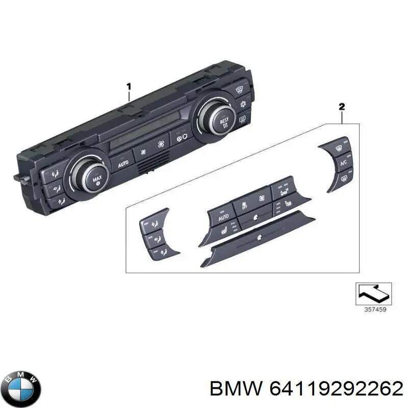 64119292262 BMW Механізм управління кондиціонером