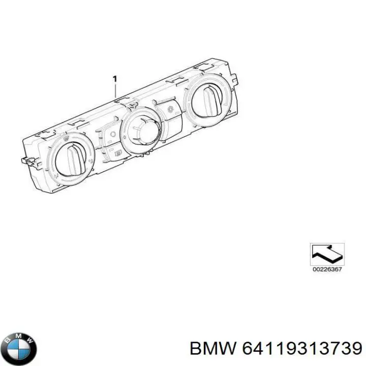 Регулятор вентилятора обігрівача BMW 64119313739 ціна, від 434.79 USD