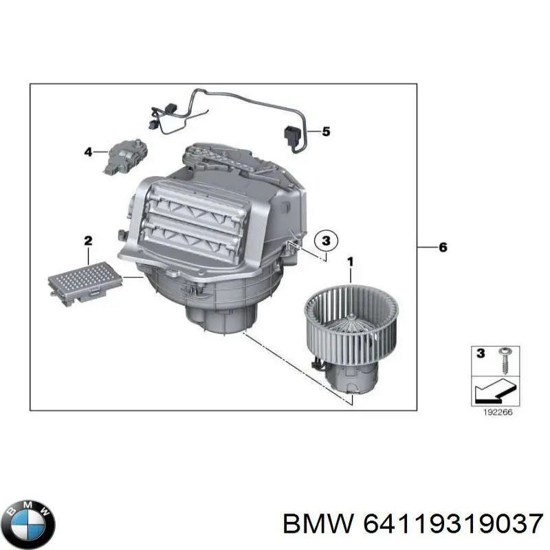 64119319037 BMW двигун заслінки печі