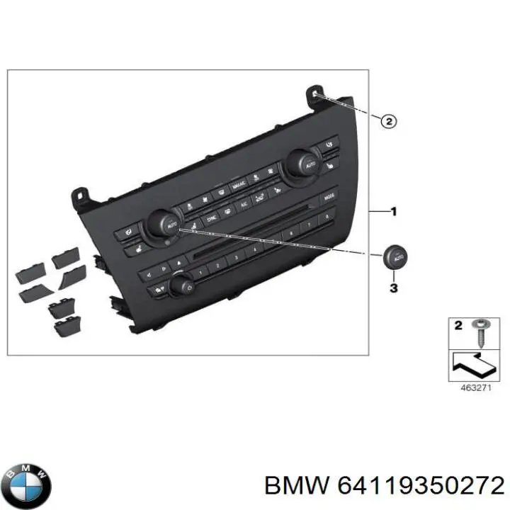 Купити 64119332153 BMW Блок управління пічкою