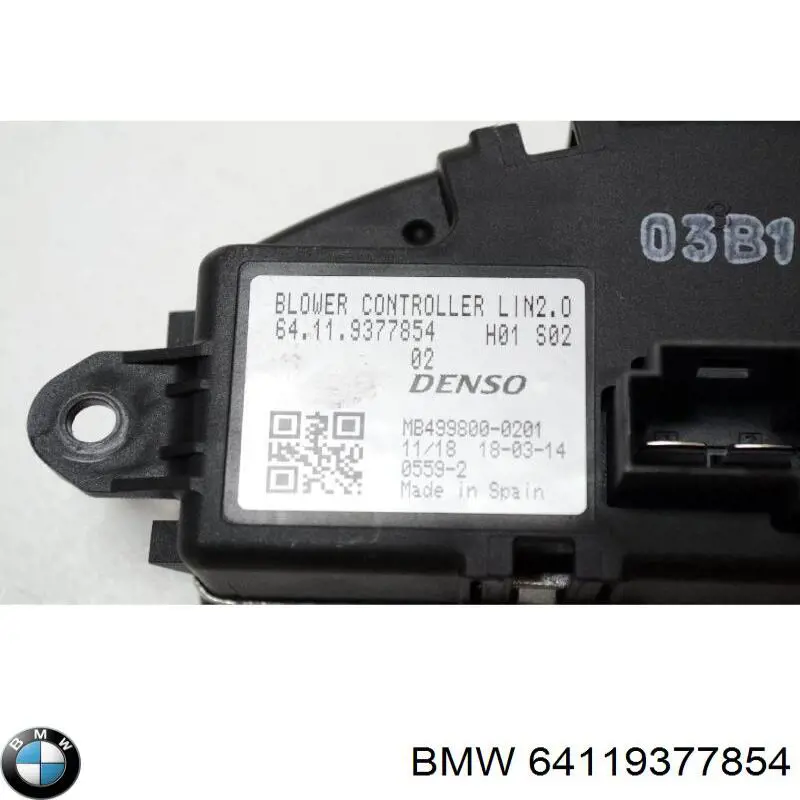 64119301594 BMW резистор (опір пічки, обігрівача салону)