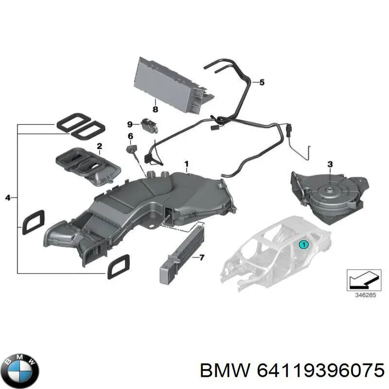64119332028 BMW 