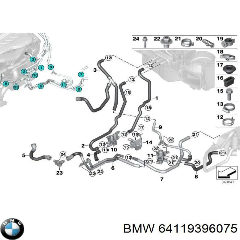  BMW 64119332028 ціна, від 80.11 USD