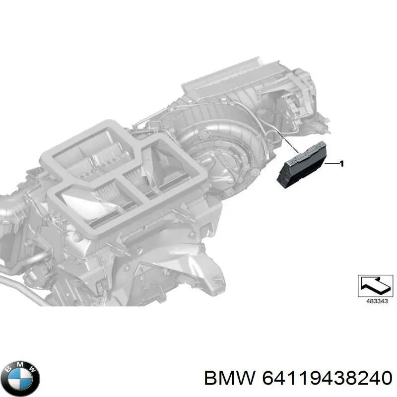 Модуль керування (ЕБУ) клімат-контролем BMW 64119436680 ціна, від 76.02 USD