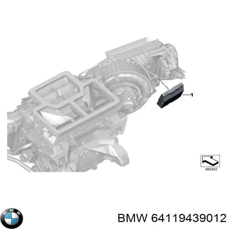 Купити 64119436680 BMW Модуль керування (ЕБУ) клімат-контролем