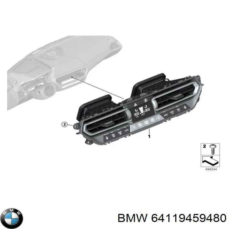 Регулятор вентилятора обігрівача BMW 64119855407 ціна, від 127.54 USD