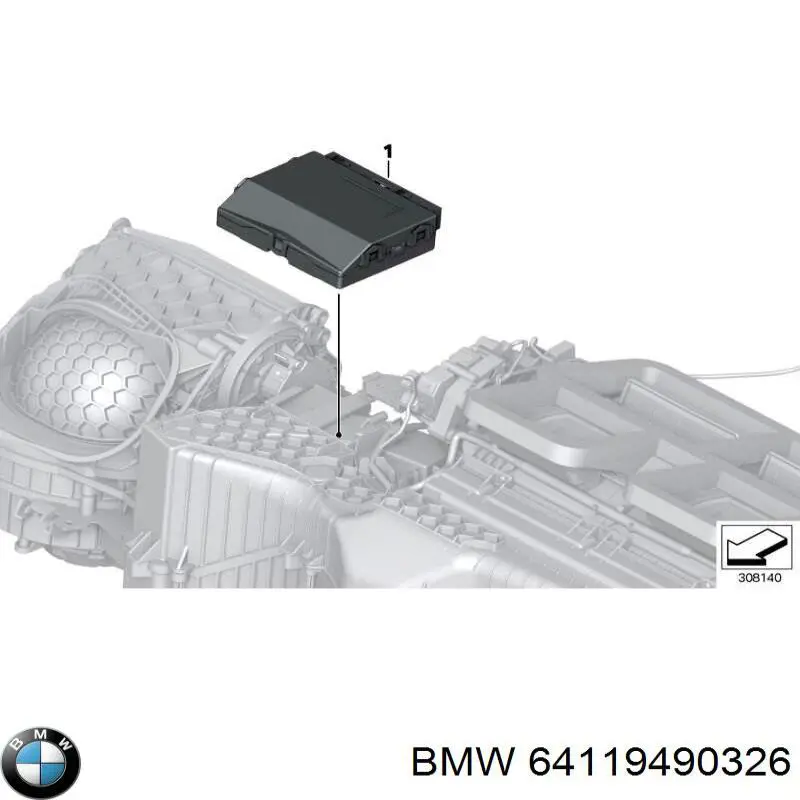 Купити 64116997612 BMW Модуль керування (ЕБУ) клімат-контролем