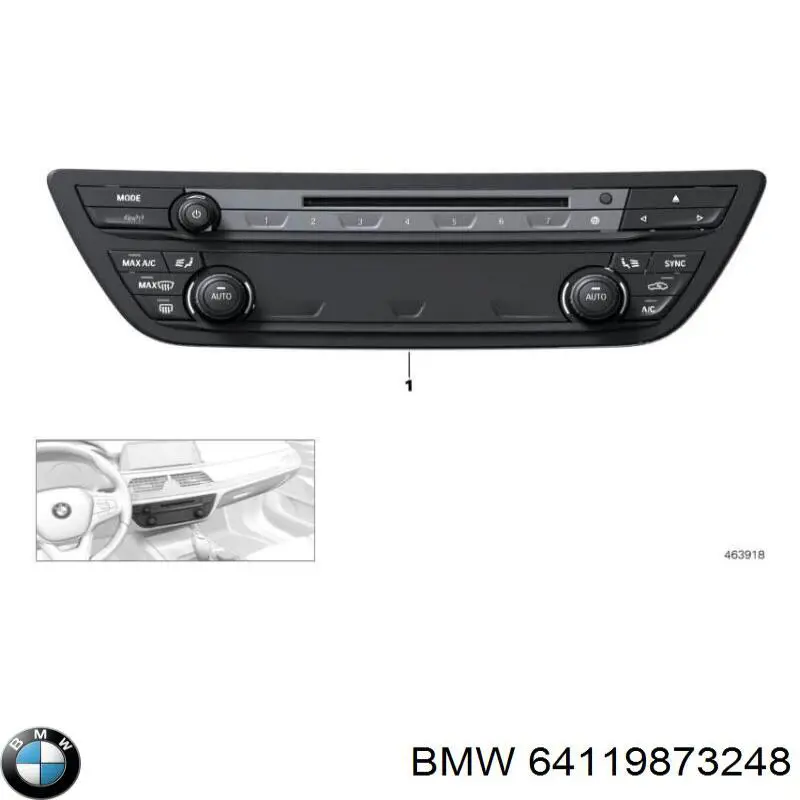 Купити 61319873247 BMW Блок управління пічкою