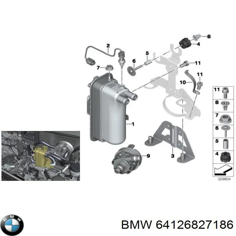 9363105 BMW Електропідігрівач охолоджуючої рідини