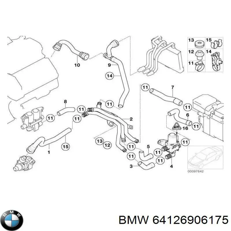 Купити 64126906175 BMW 