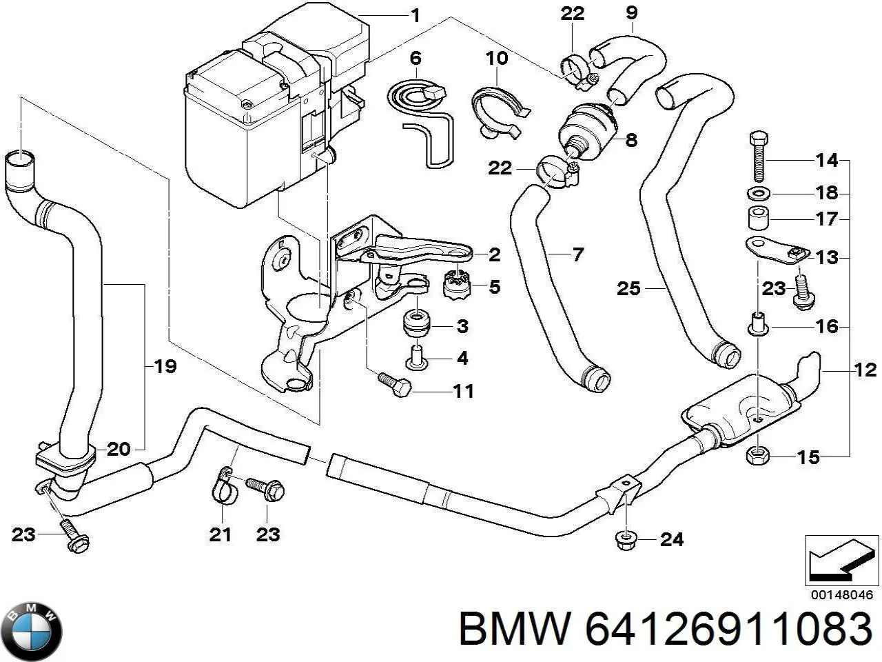  BMW 64126911083 ціна, від 11.02 USD
