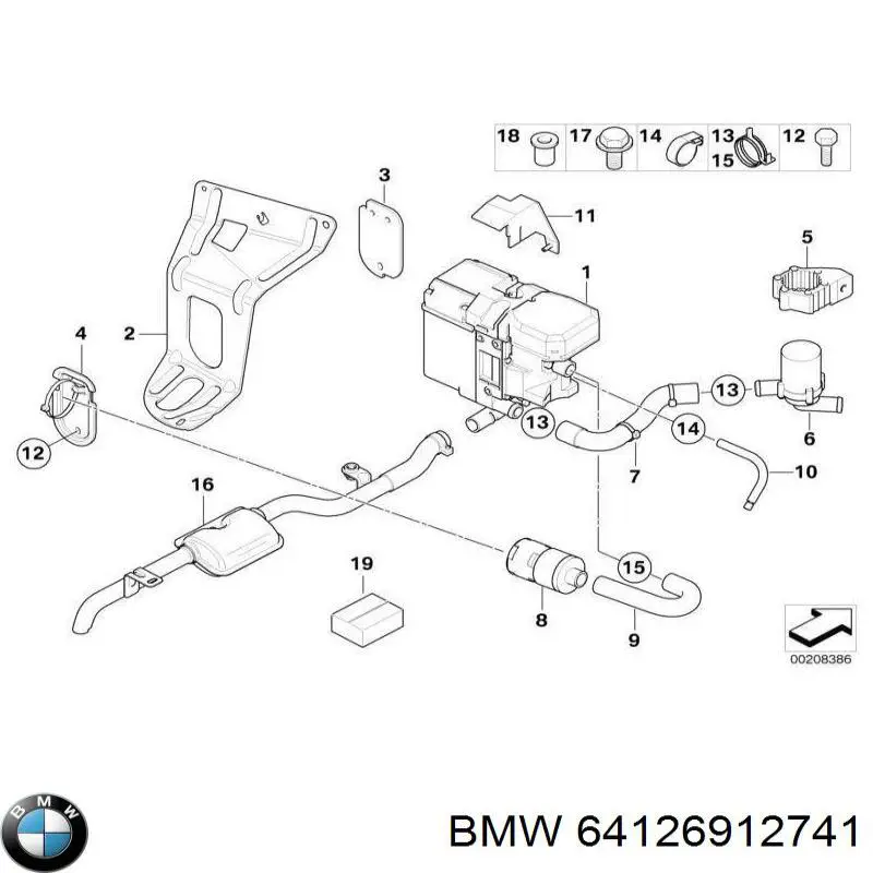  BMW 64126912741 ціна, від 50.68 USD