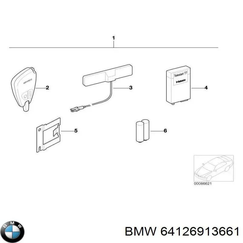 64126913661 BMW 