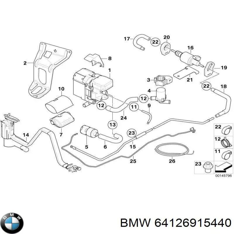 Купити 64126944666 BMW 