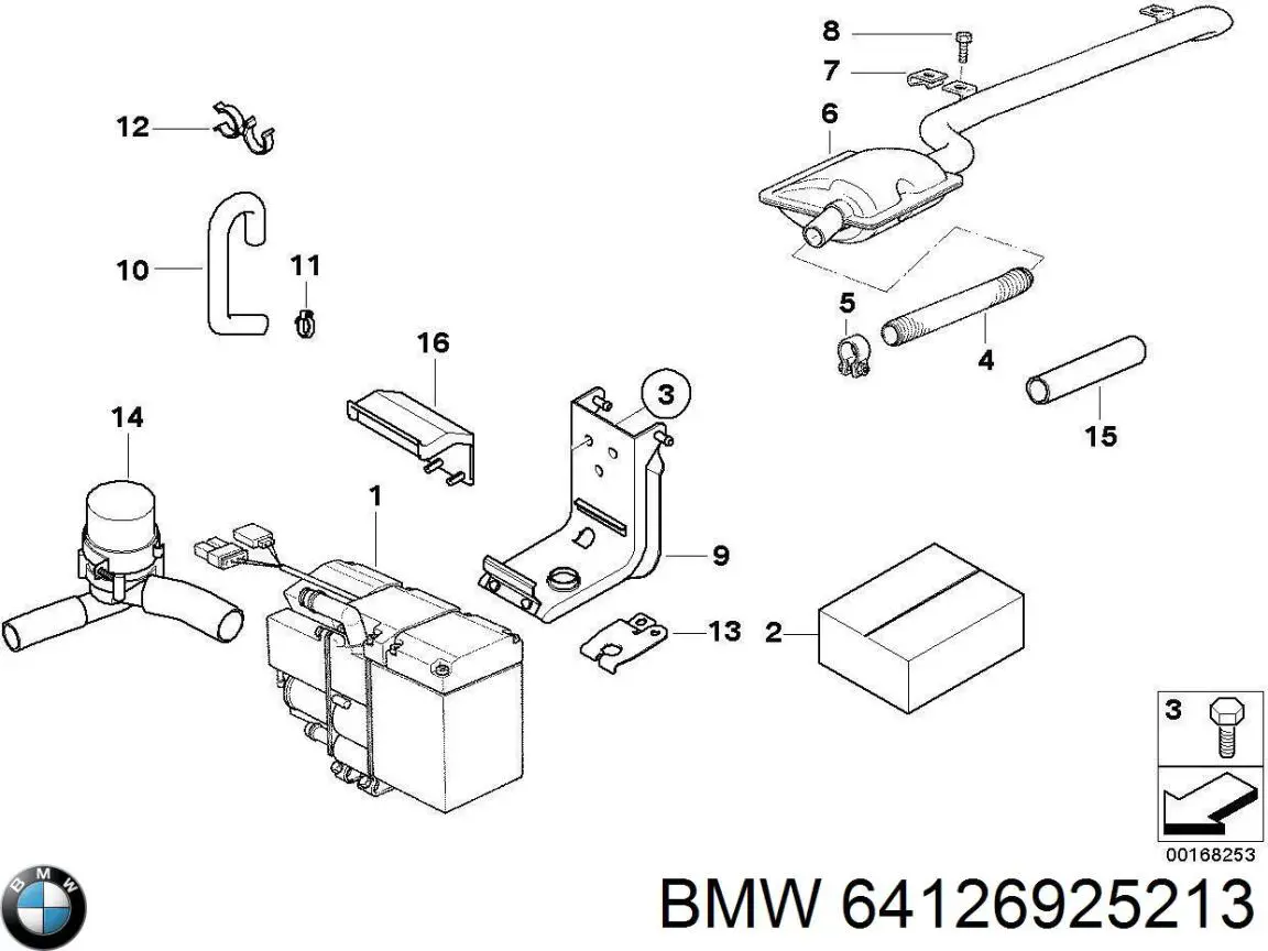 Пробка піддона двигуна BMW 64126925213 ціна, від 8.11 USD