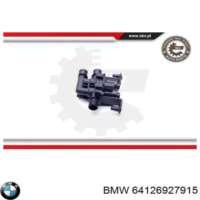 Кран обігрівача BMW 64126927915
