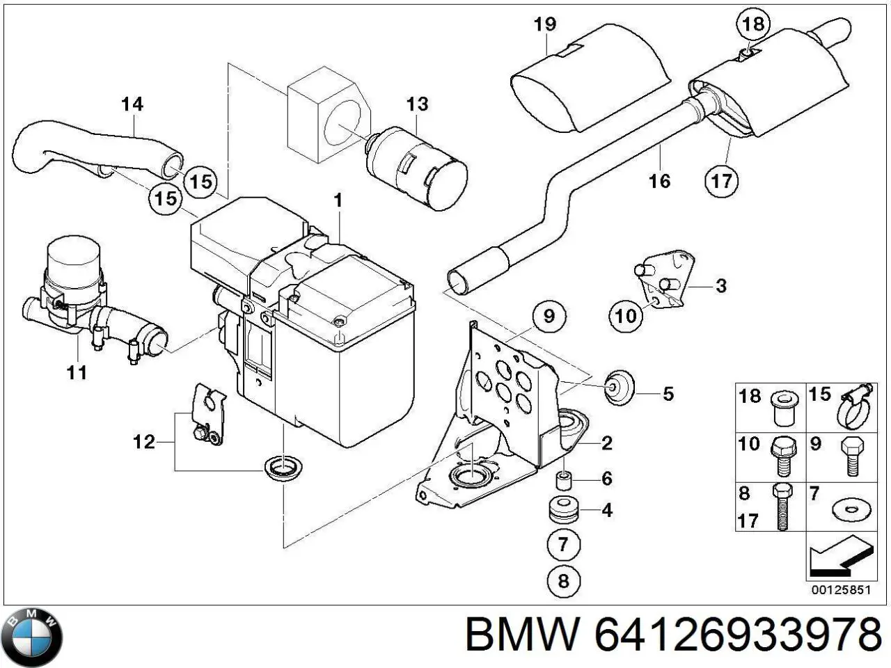  BMW 64126986232 ціна, від 126.69 USD