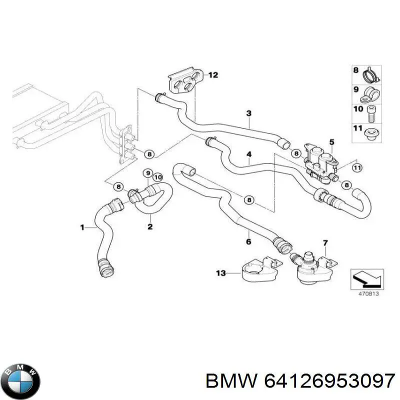  BMW 64126953097