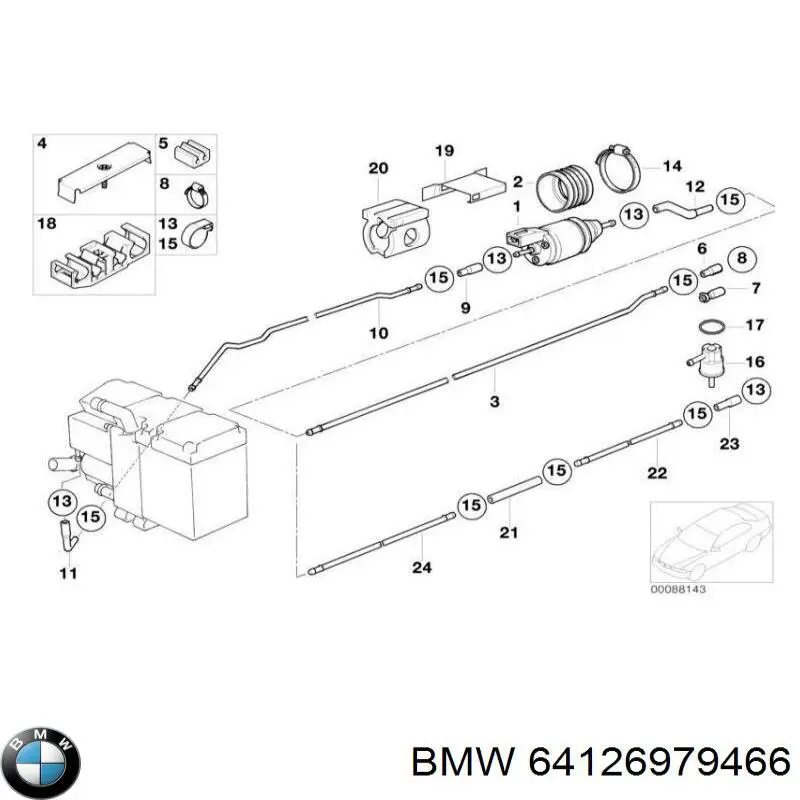  BMW 64126979466 ціна, від 341.30 USD