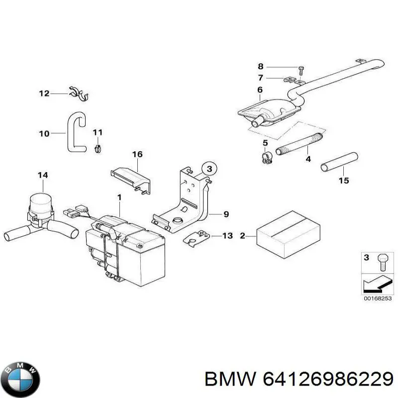  BMW 64126986229 ціна, від 129.80 USD