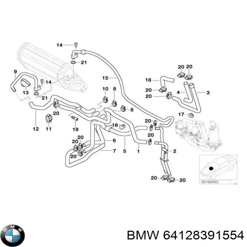 Водяний насос охолодження електричний додатковий BMW 64128391554 ціна, від 458.45 USD