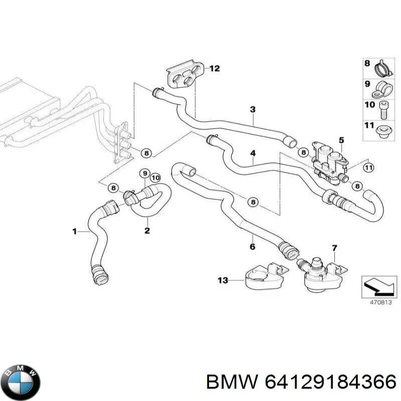 64129184366 BMW 