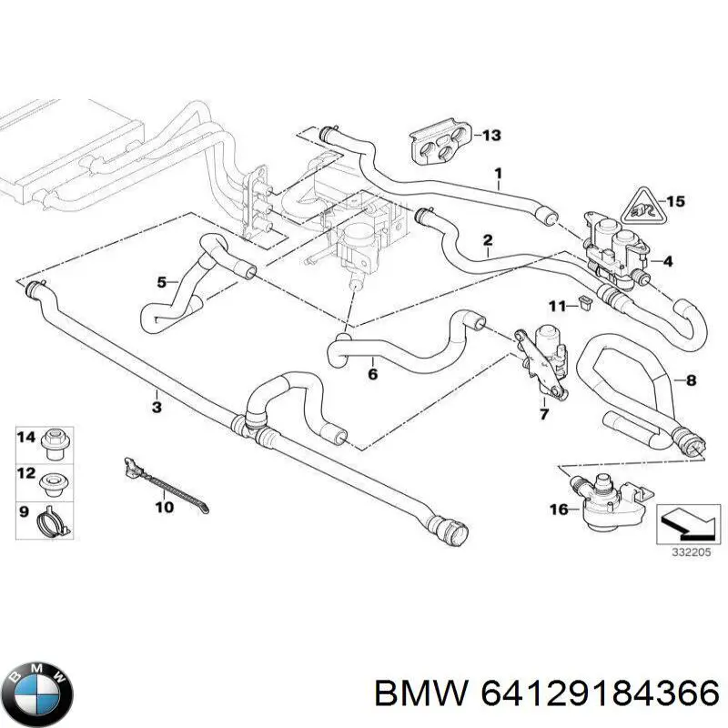  BMW 64129184366 ціна, від 36.74 USD