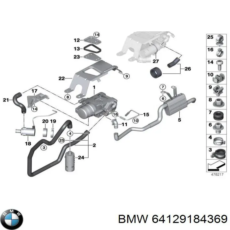 64129184369 BMW 