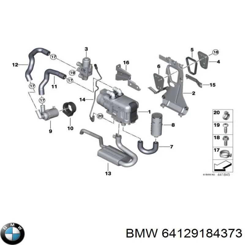 64129184373 BMW 