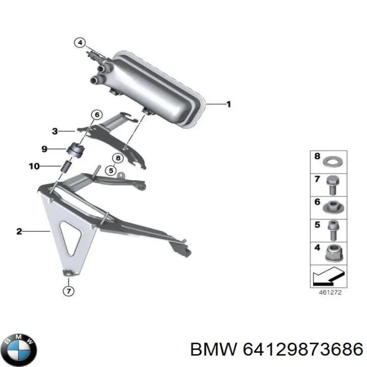 64129873686 BMW Електропідігрівач охолоджуючої рідини