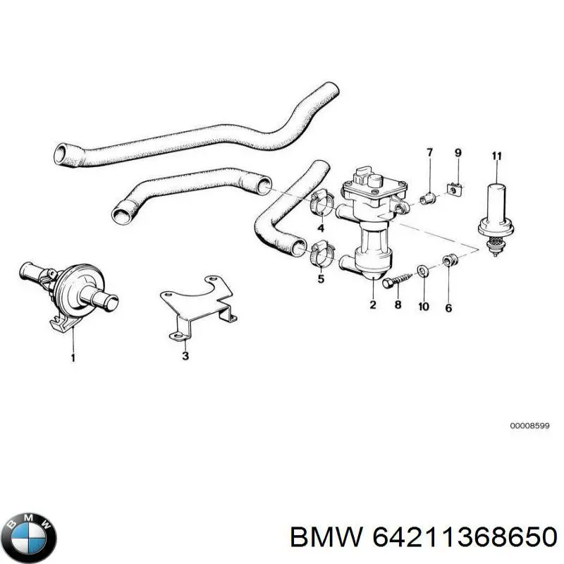 Купити 64211368650 BMW 