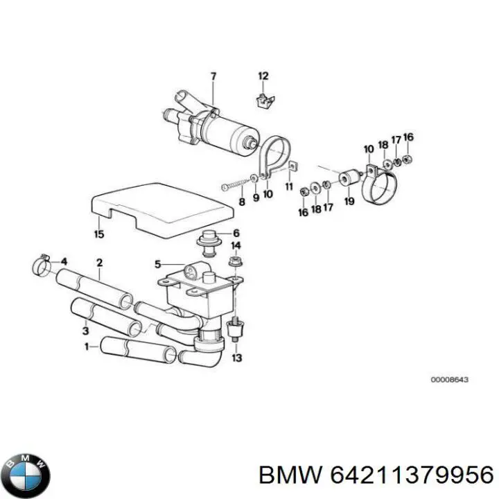  BMW 64211379956 ціна, від 39.32 USD
