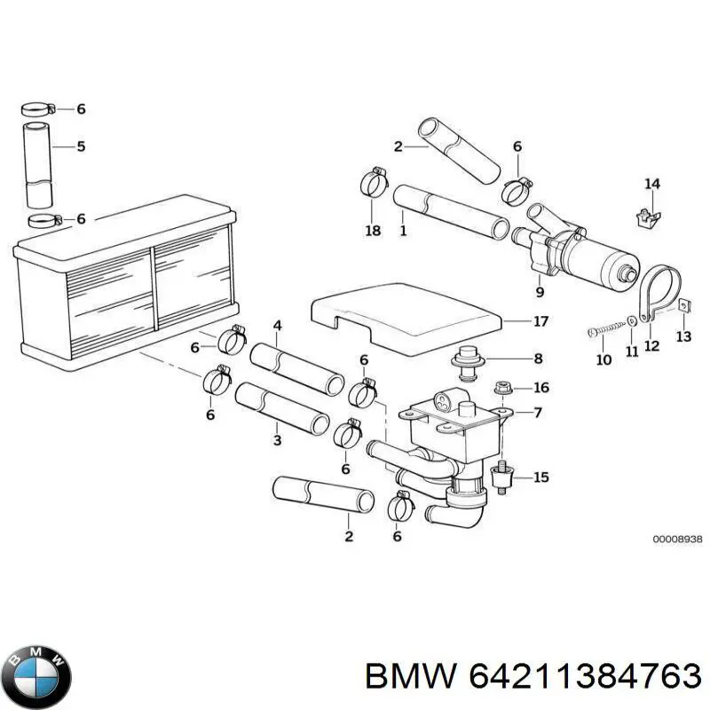 Купити 64211384763 BMW 