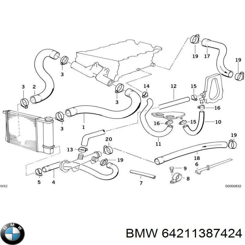 Купити 64211387424 BMW 