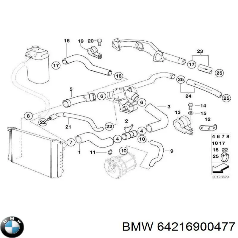  BMW 64216900477 ціна, від 38.22 USD
