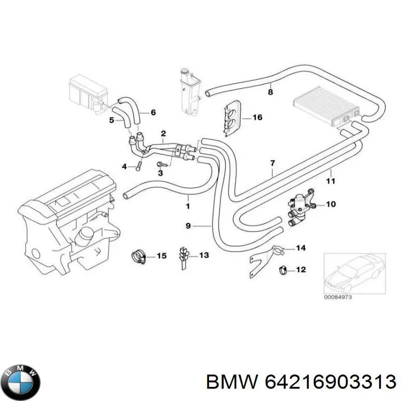  BMW 64216903313 ціна, від 9.14 USD